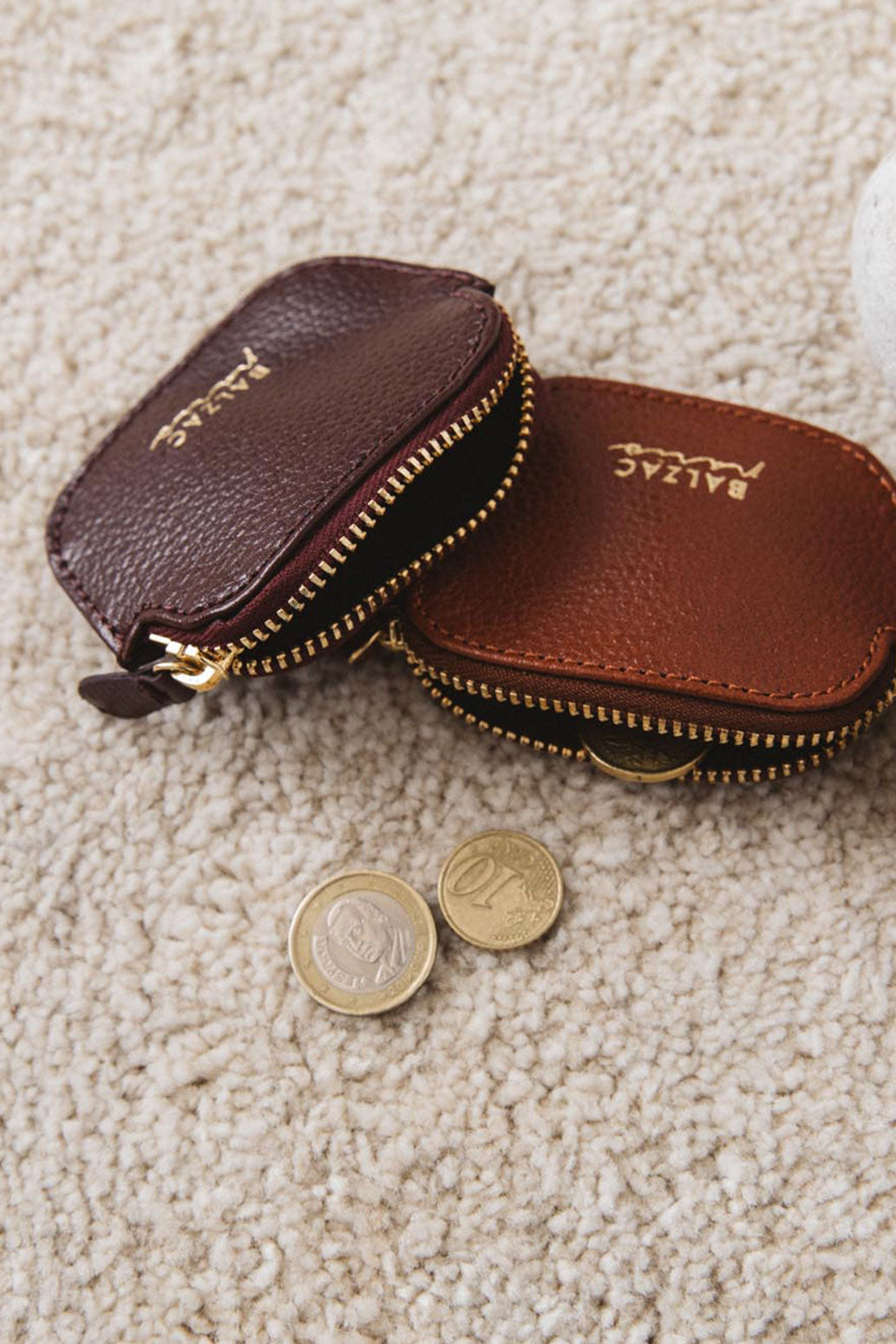 Burgundy Ziggy coin purse