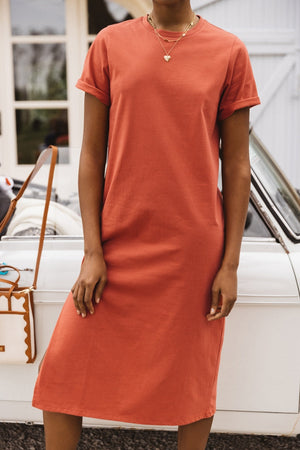 Claodia terracotta dress