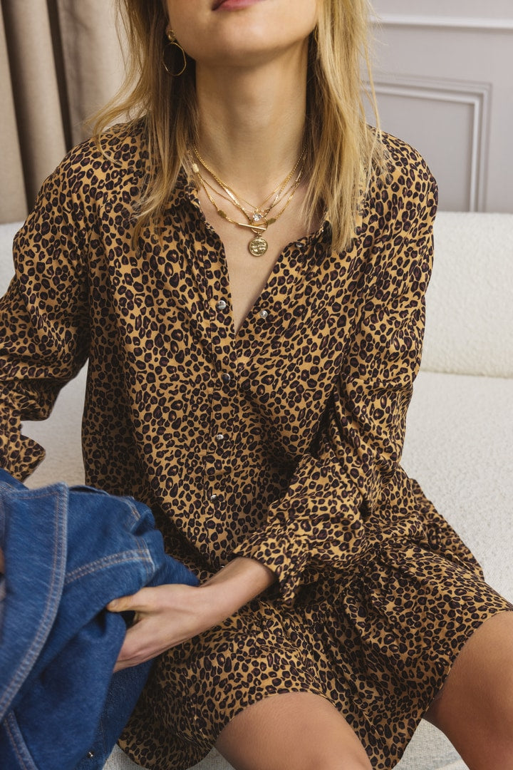 Lily leopard dress