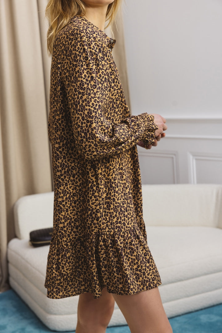 Lily leopard dress