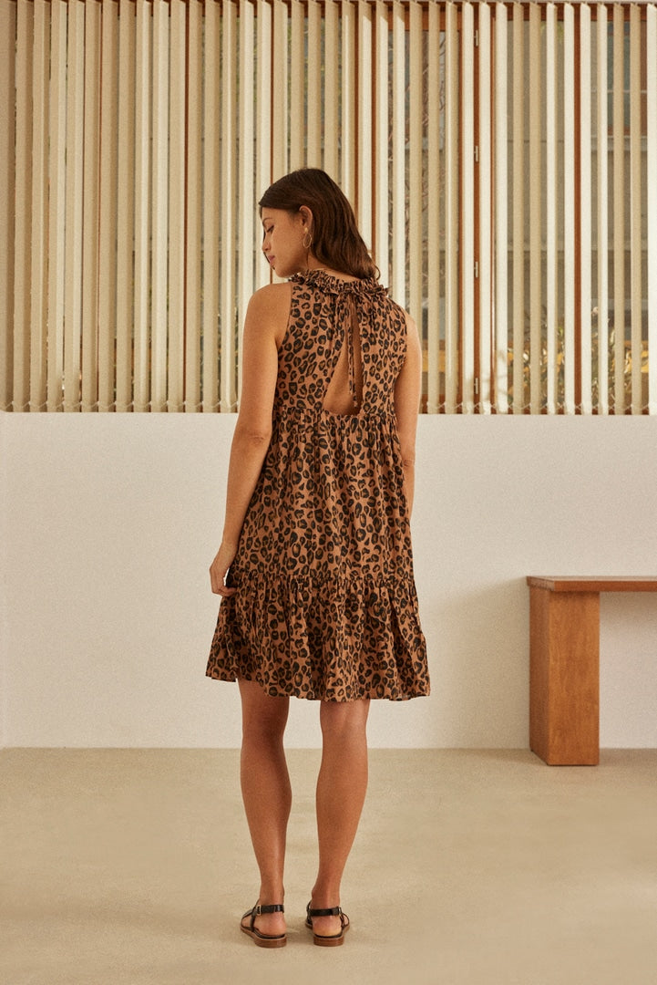 Parisian leopard cheap dress