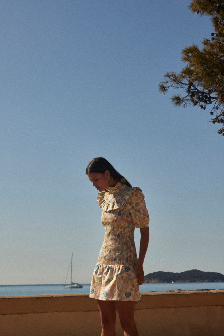 Dress Panka printed flowers d'été