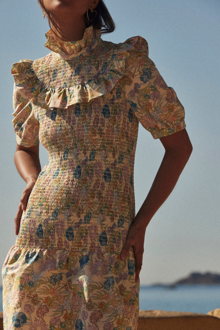 Dress Panka printed flowers d'été