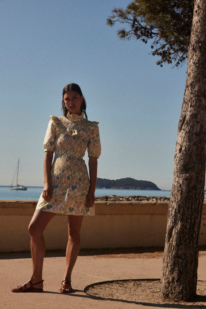 Dress Panka printed flowers d'été