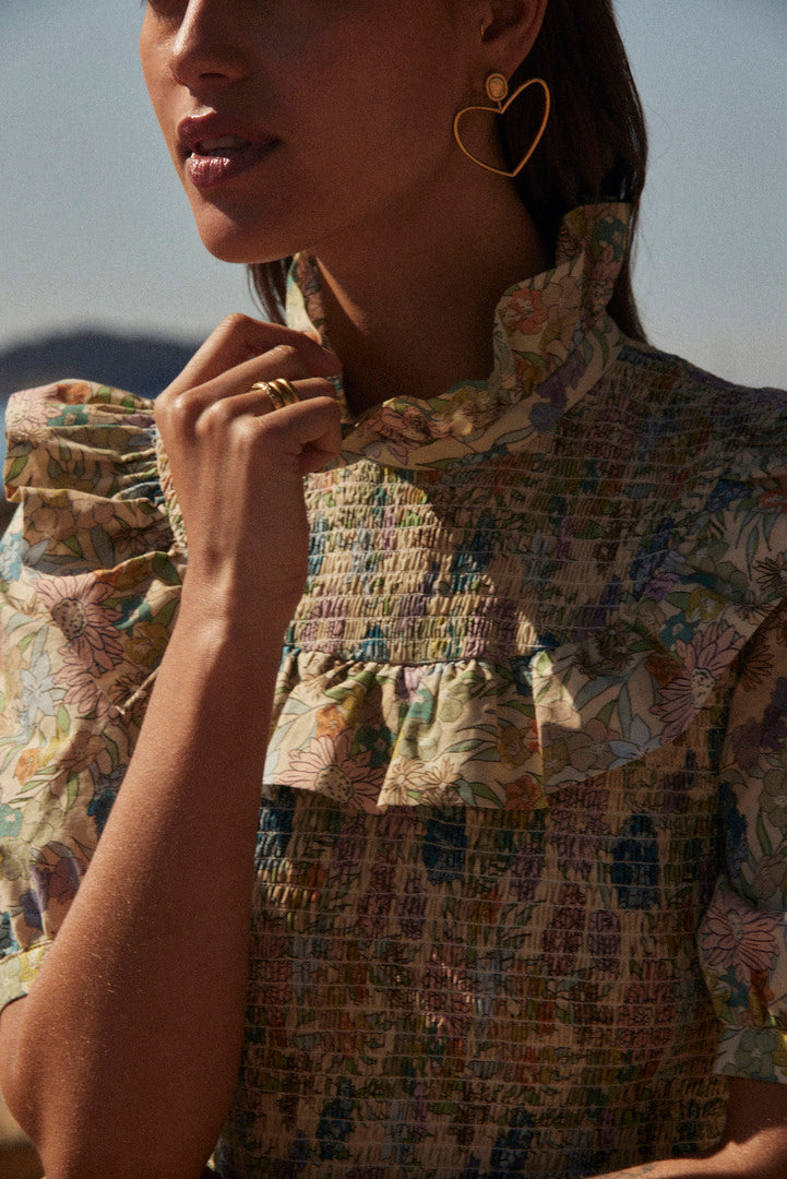 Dress Panka printed flowers d'été