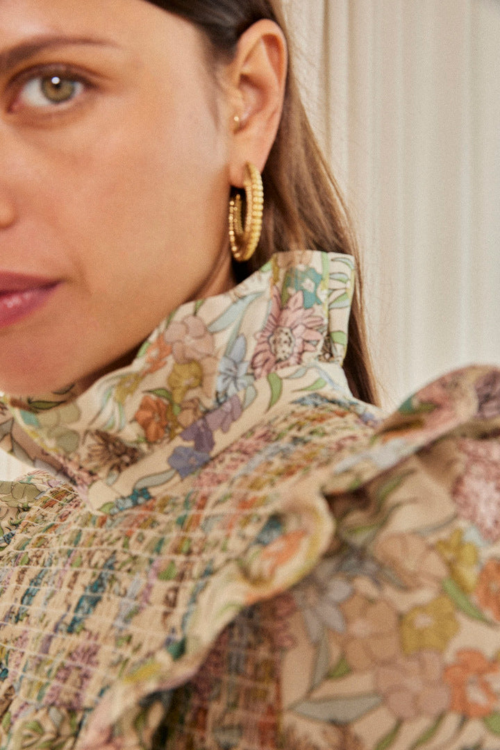 Dress Panka printed flowers d'été