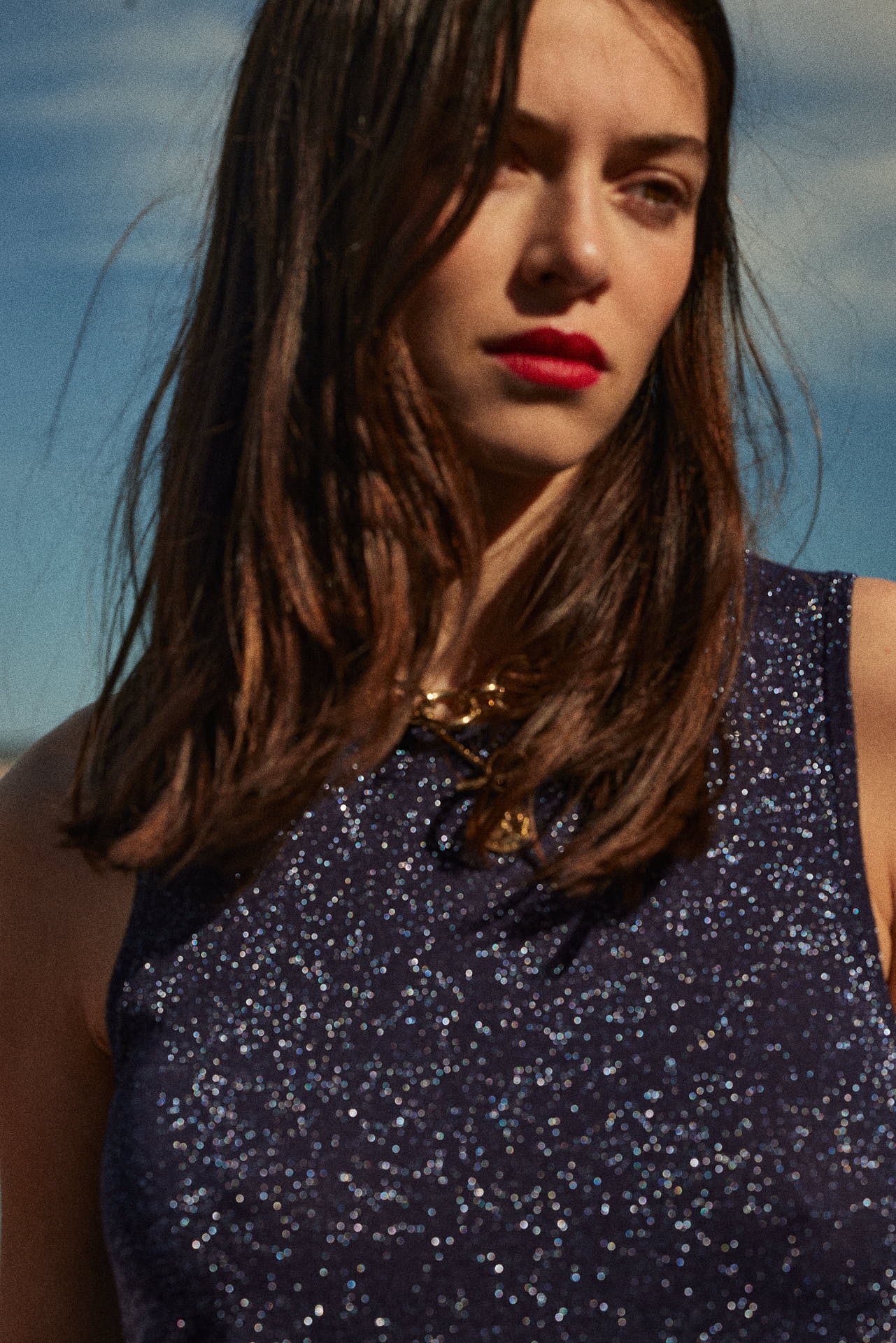Dress Persil navy iridescent