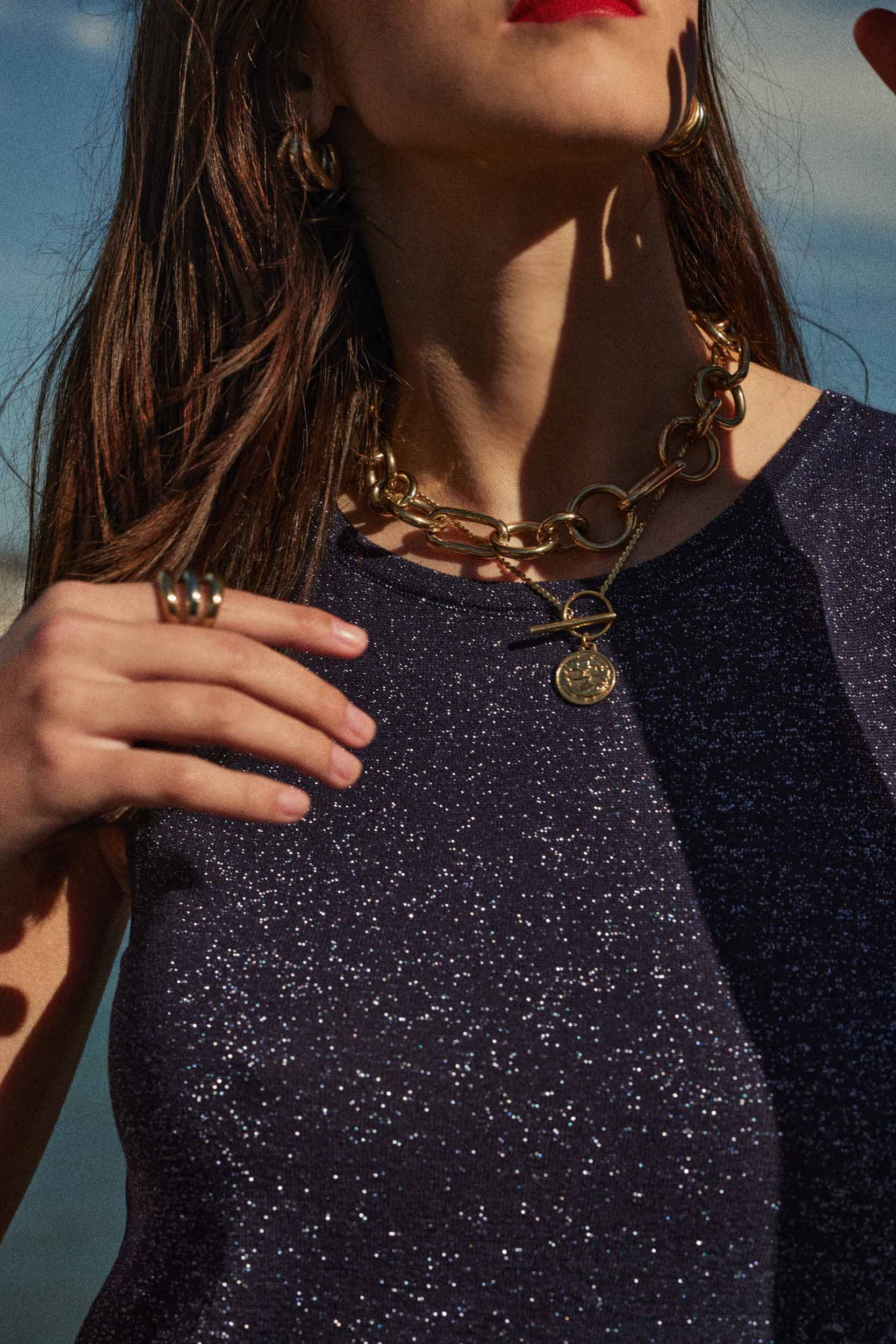 Dress Persil navy iridescent