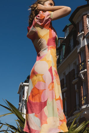 Sanaa watercolor print dress