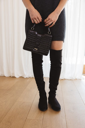 Embossed black Jacob bag