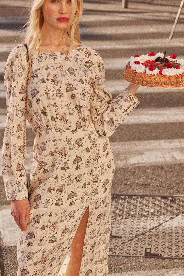 Dress Sereine printed anniversaire