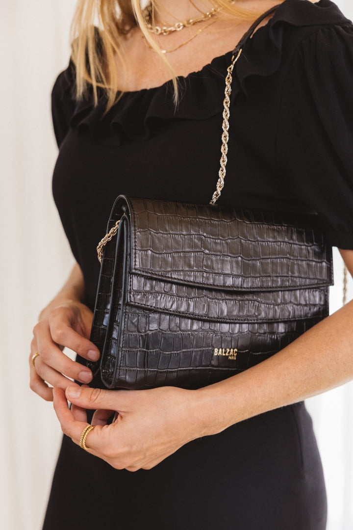 Bag Noah black embossed