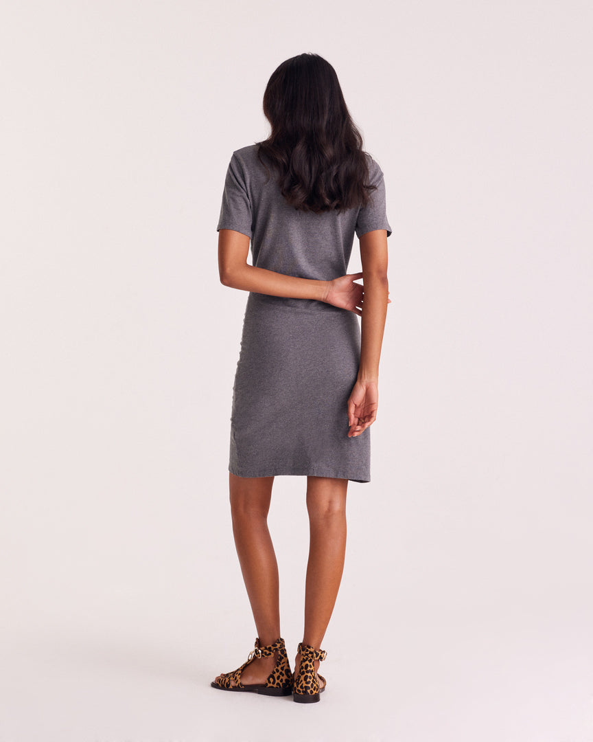 Dress Floréal gray charcoal