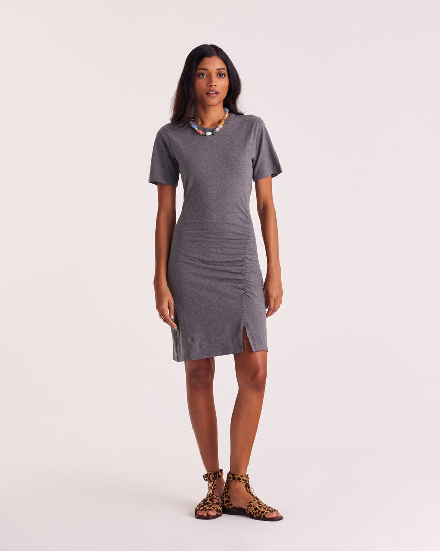Dress Floréal gray charcoal