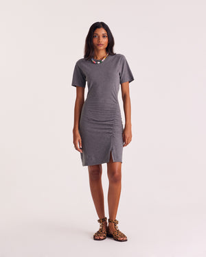 Charcoal gray Floréal dress