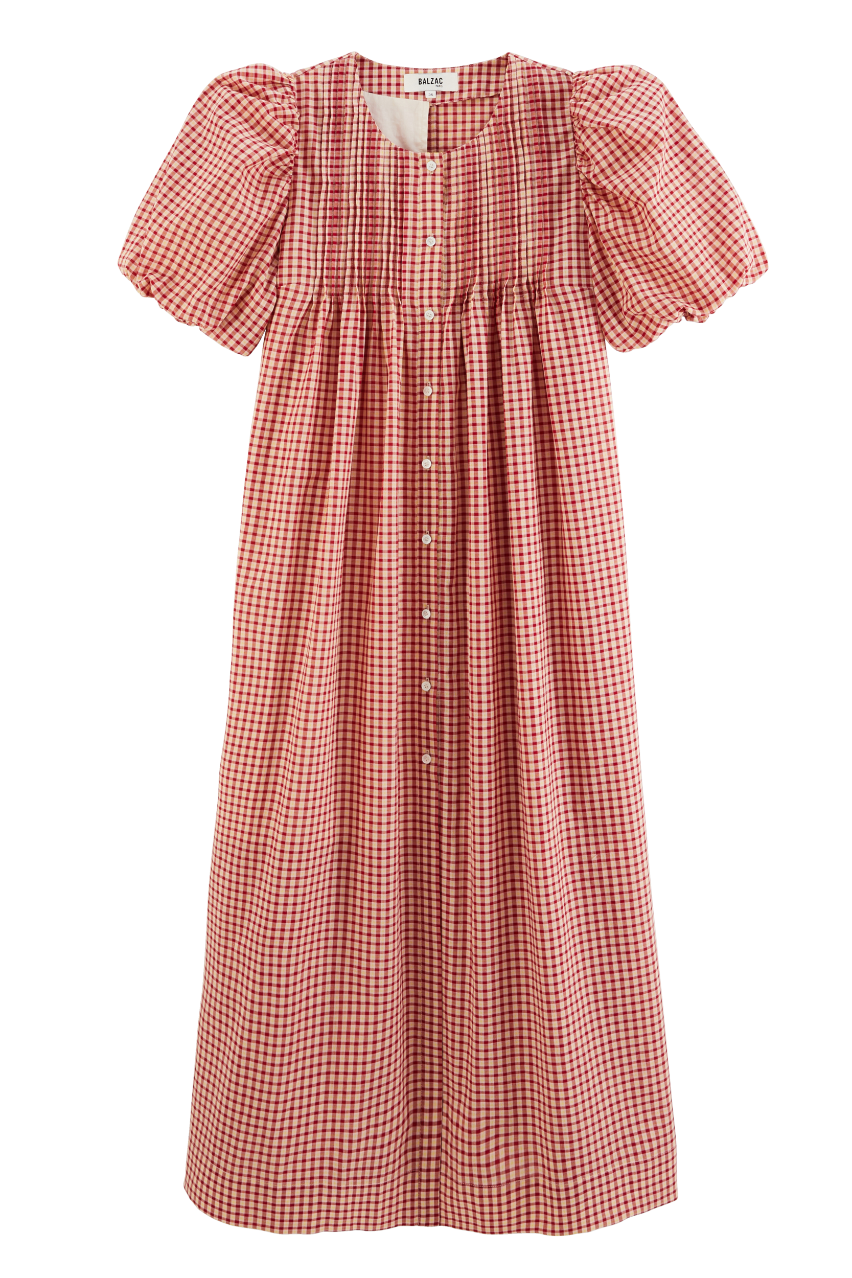 Dress Lavanda gingham yellow and red