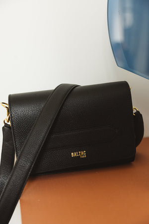 Sac François noir grainé