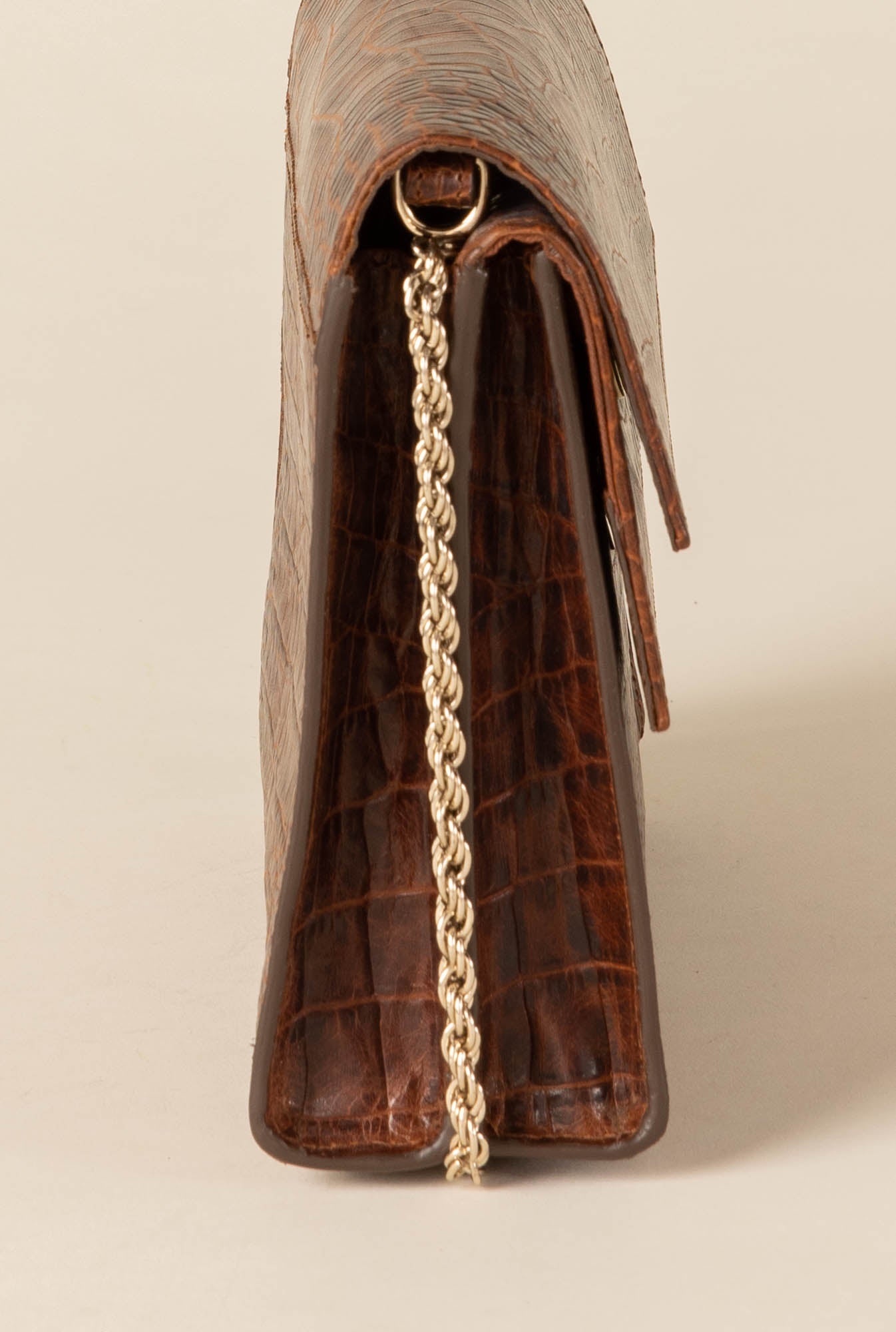 Sac Noah cognac embossé