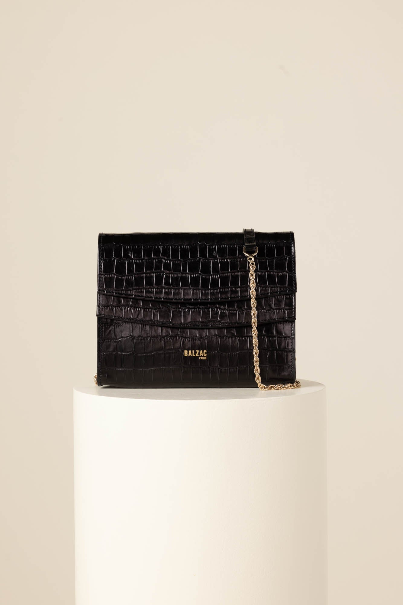 Bag Noah black embossed