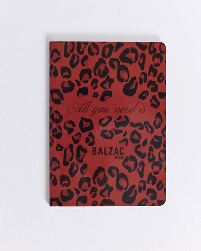 Carnet A5 léopard rouge All you need is