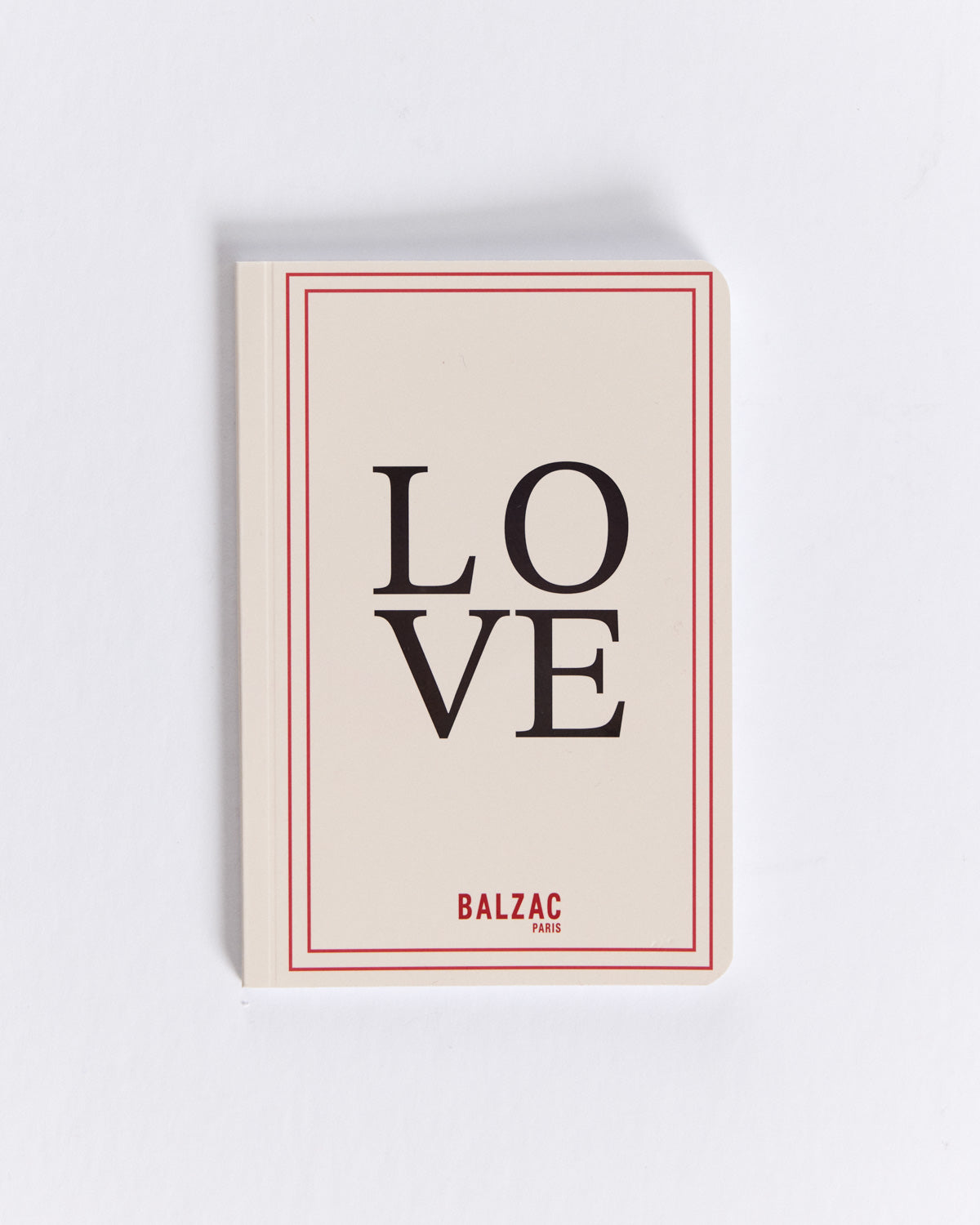 A6 ecru notebook Love