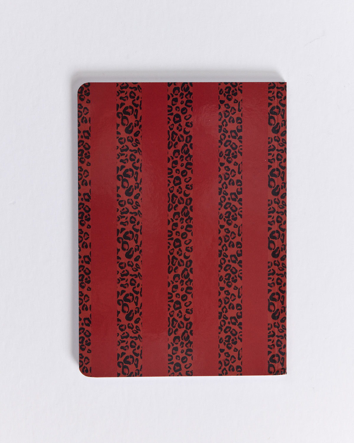 A5 notebook with red and leopard stripes, Love