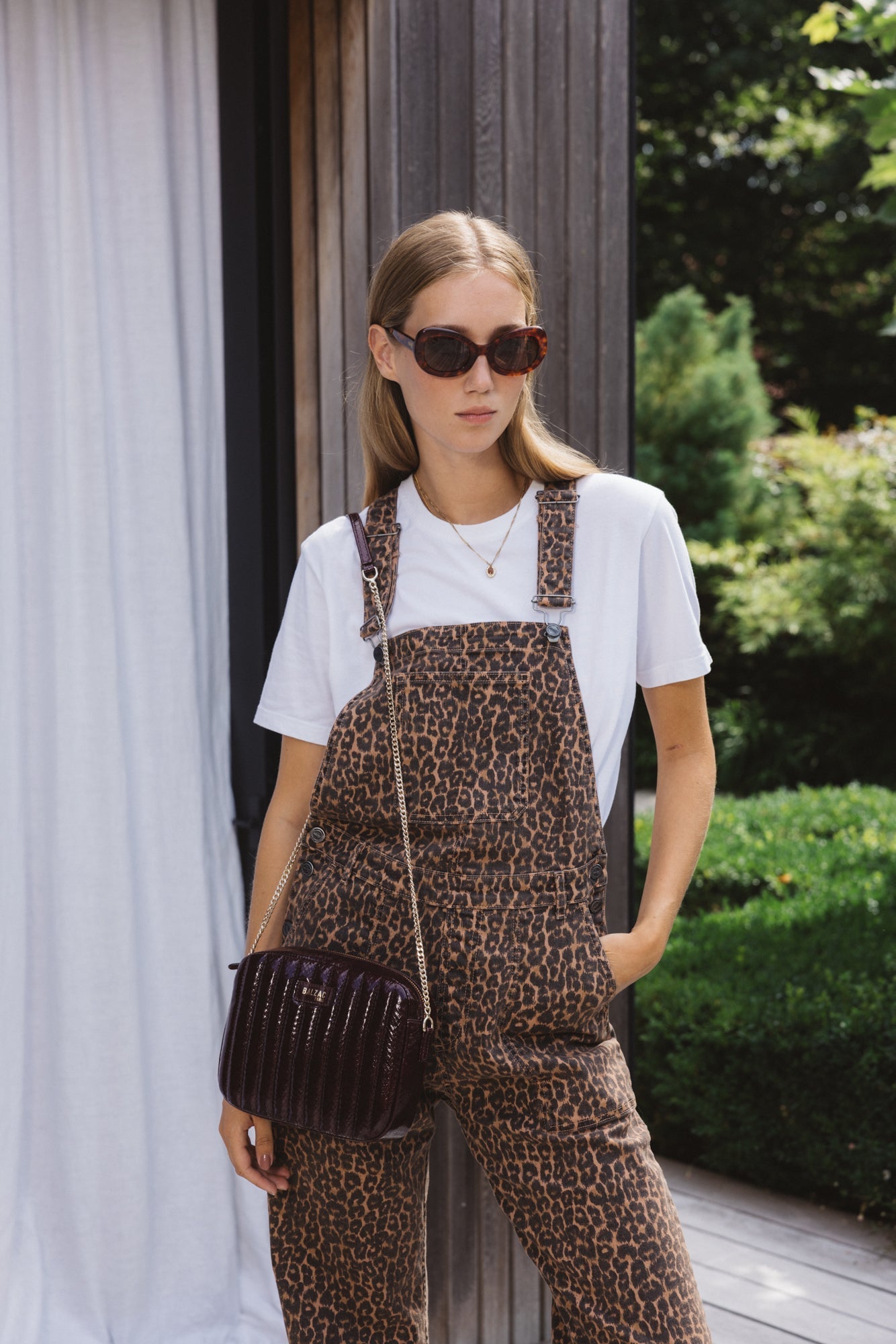 Leopard Jersey Dungarees Charcoal – The Fashion Lab