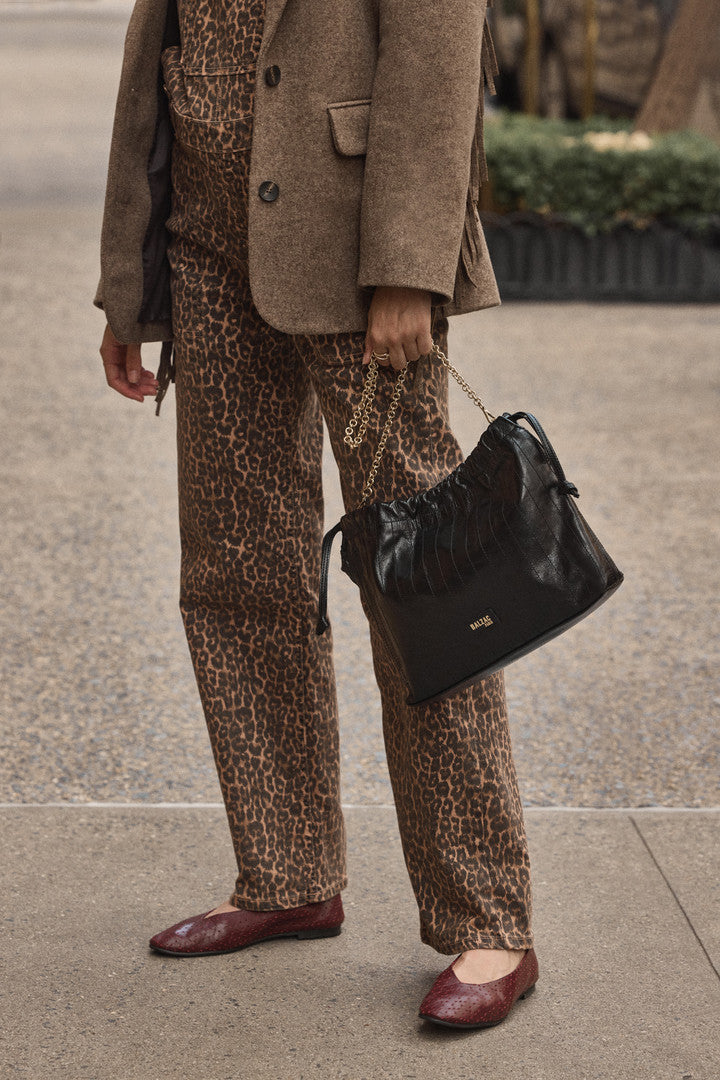 Salopette Edifice leopard coffee