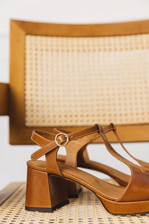 Sandales Reggiani cognac