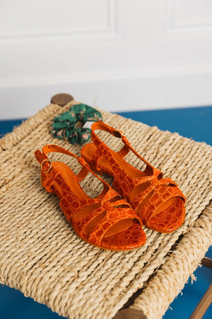 Orange Line sandals