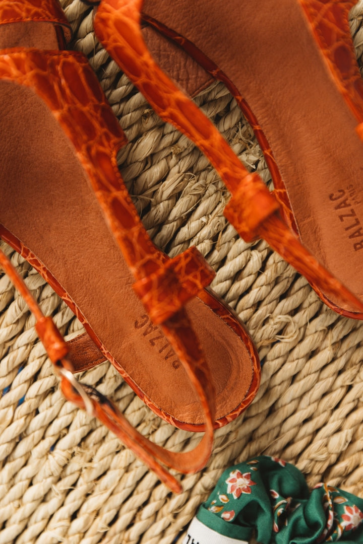 Orange Line sandals