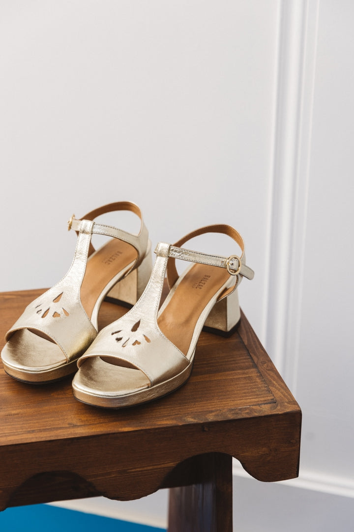 Gold Reggiani sandals