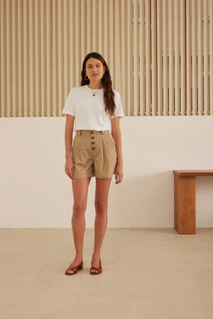 Short Expédition beige