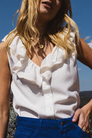 Blouse Limette blanc