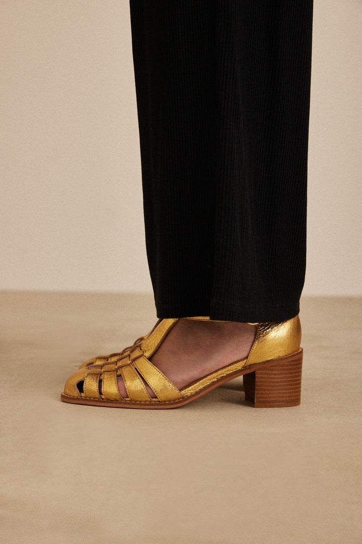 Golden Albane sandals - Balzac Paris