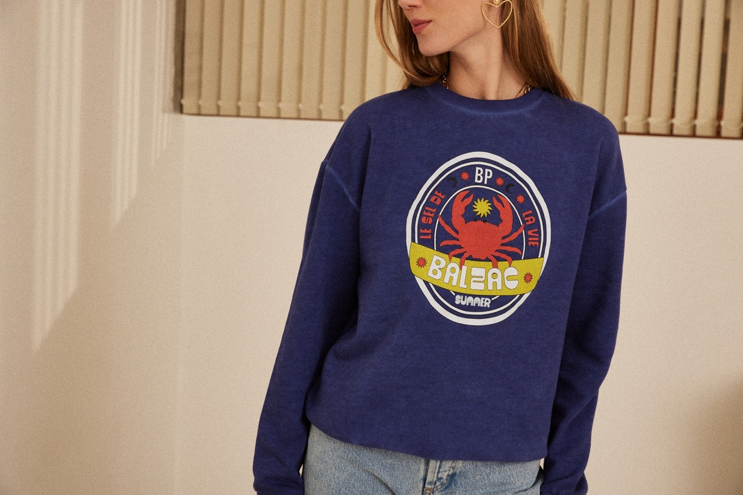 Navy Crab Harlow Sweatshirt