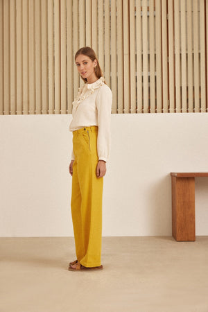 Pantalon Paolo jaune