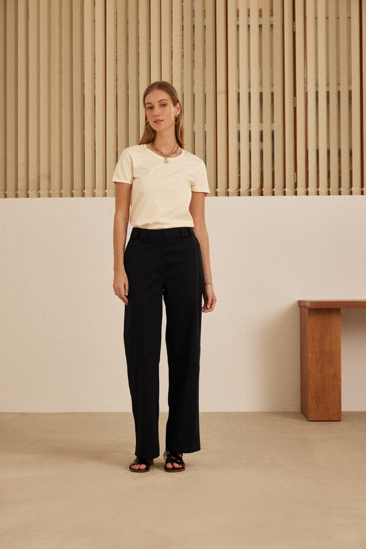 Navy palette trousers
