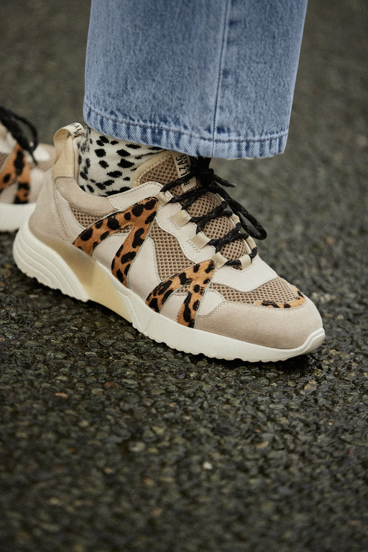 Sneakers Astor sand and cheetah