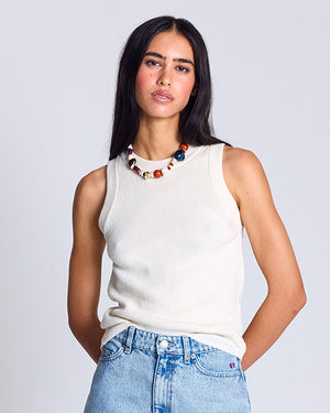 Top Kahn blanc naturel
