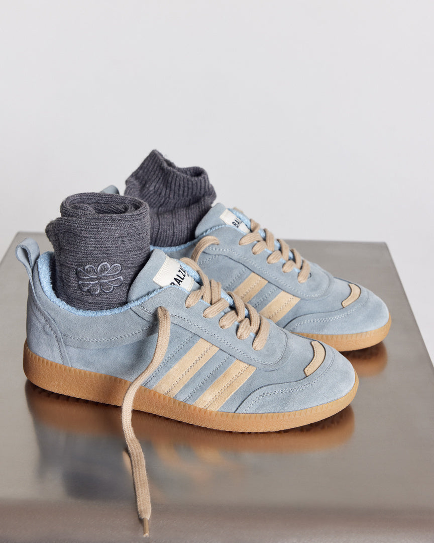 Quinn sneakers in blue and beige