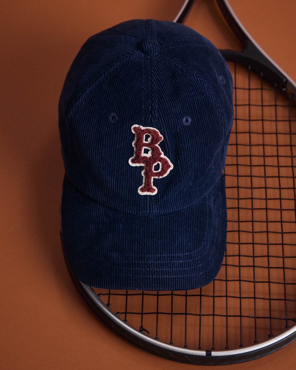 Berger cap navy blue velvet