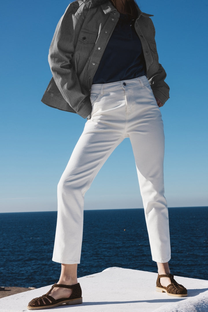 Jeans Mattis white perle