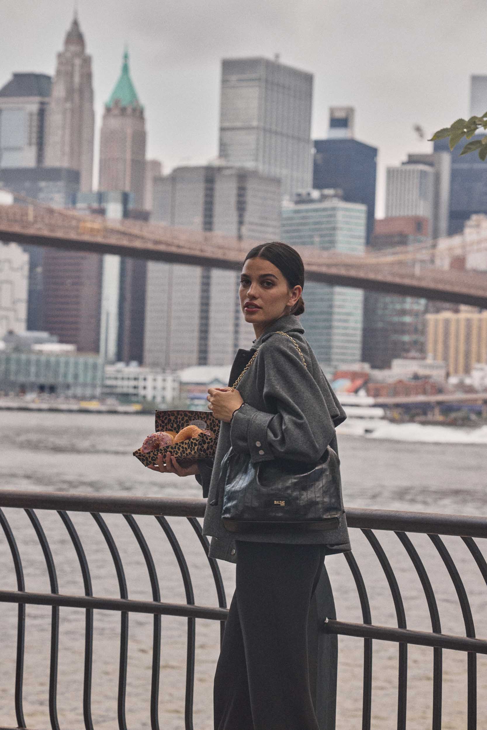 Coat Beauny gray charcoal