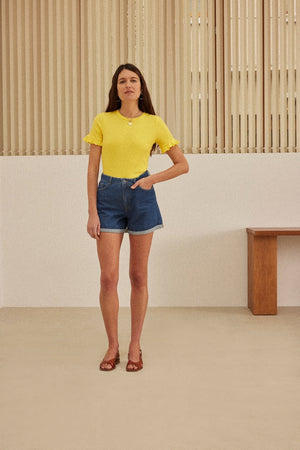 Martine yellow top