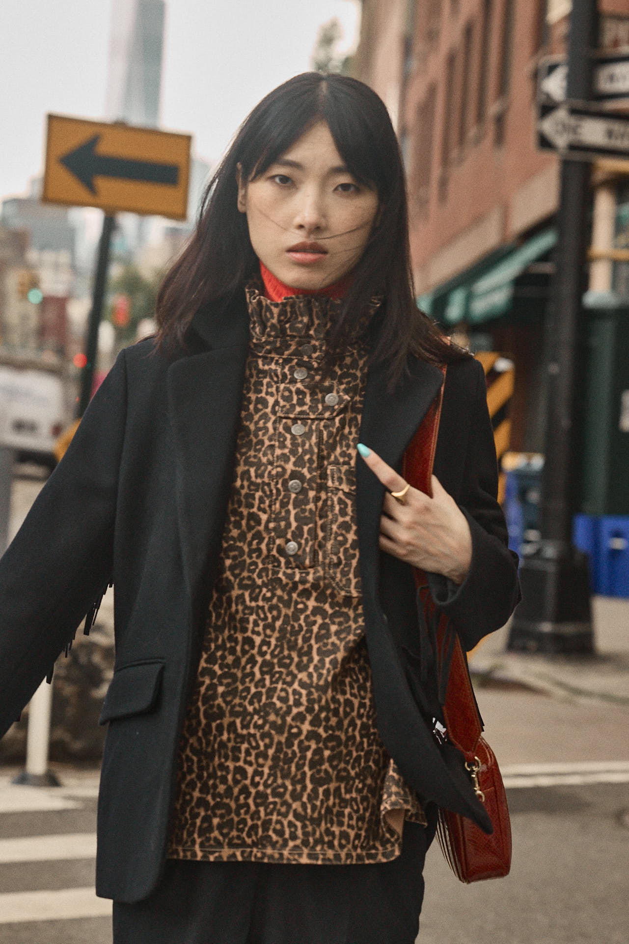 Cyrius leopard coffee jacket