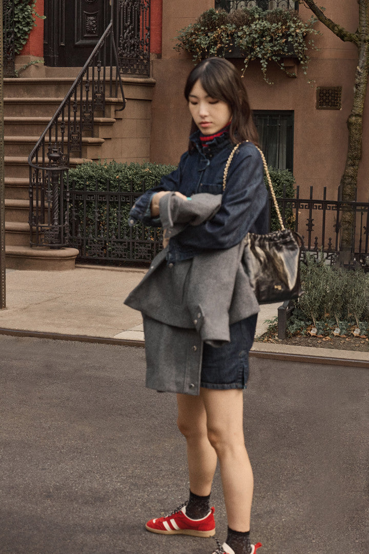 Sneakers Quinn suede of leather red