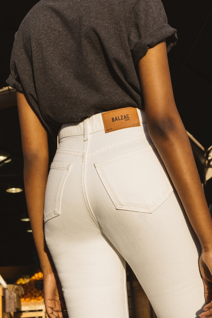 Jeans Mattis white perle