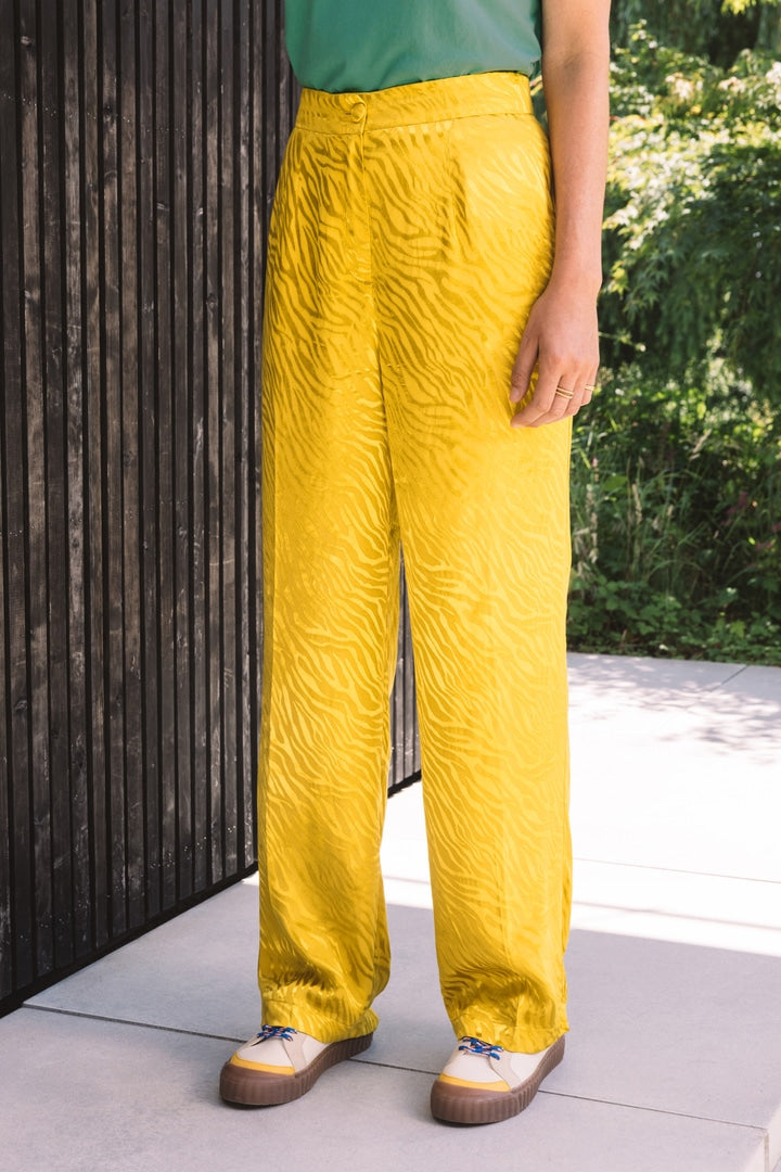Pantalon Libre jacquard jaune