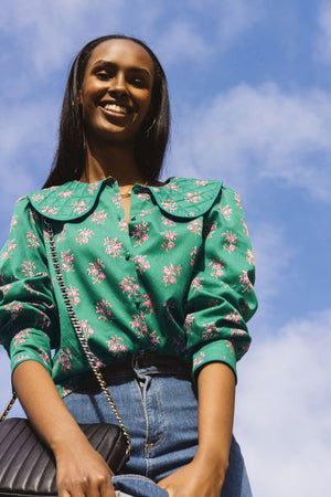 Orage shirt with Indian bouquet print